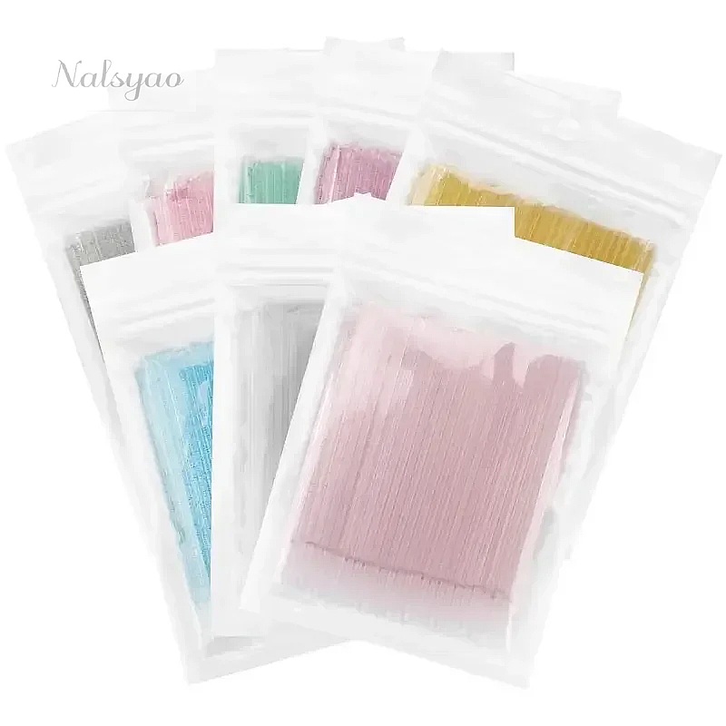 Eyelash Extension Removal - 100 Pcs Disposable Crystal Micro Brushes