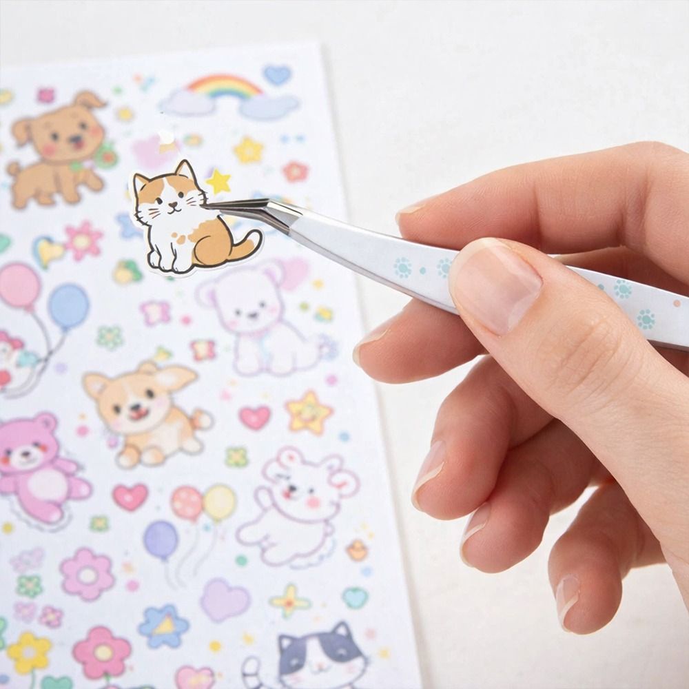 Stainless Steel Curved Sticker - Lash Mapping Sticker ulasan dan harga