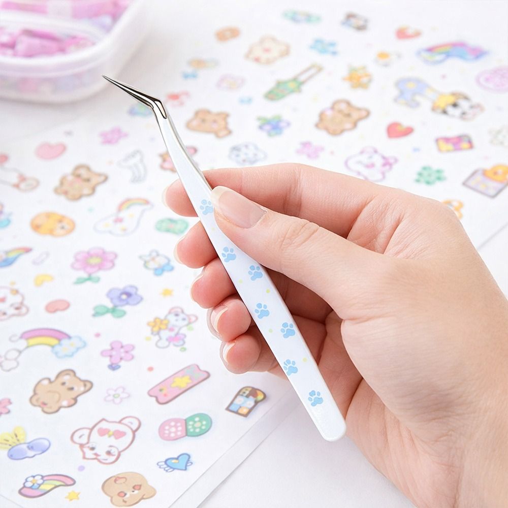 Stainless Steel Curved Sticker - Lash Mapping Sticker ulasan dan harga