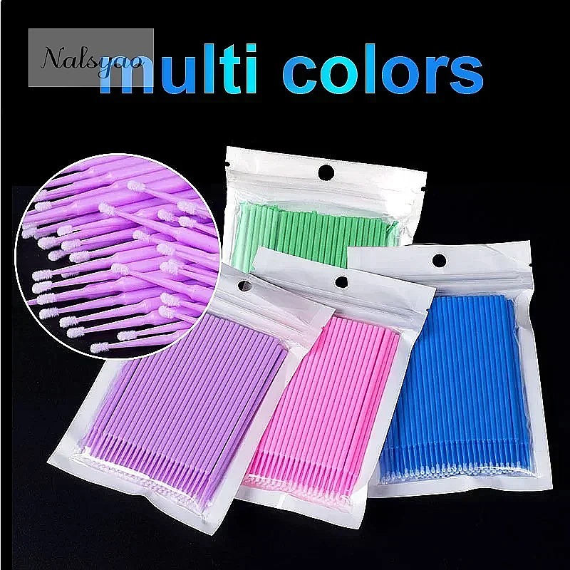 100Pcs Micro Cotton Swab Eyela - Eyelash Extension Removal ulasan dan harga