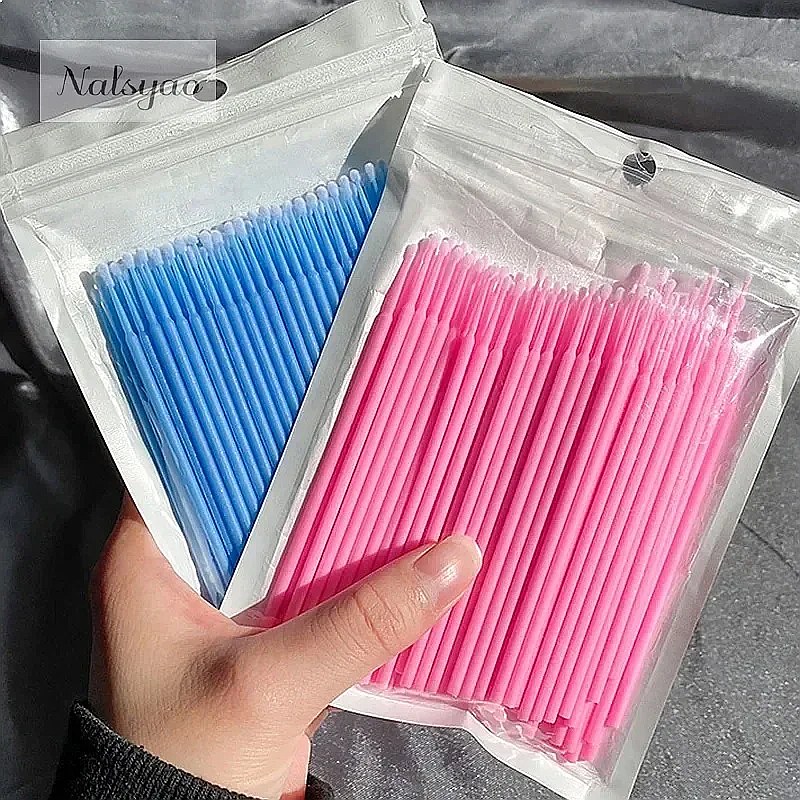 100Pcs Micro Cotton Swab Eyela - Eyelash Extension Removal ulasan dan harga