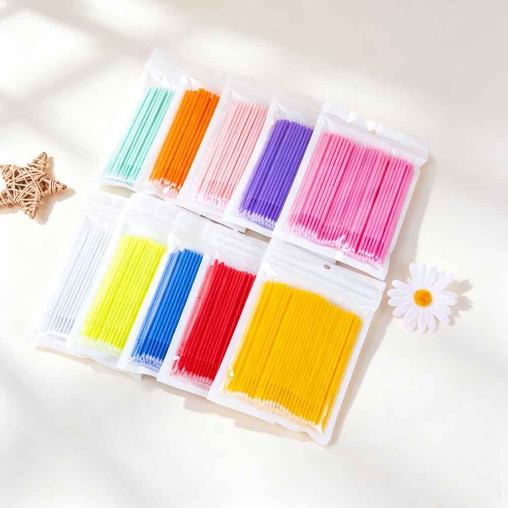 100PCS Removing Swab Micro Bru - Eyelash Extension Removal ulasan dan harga