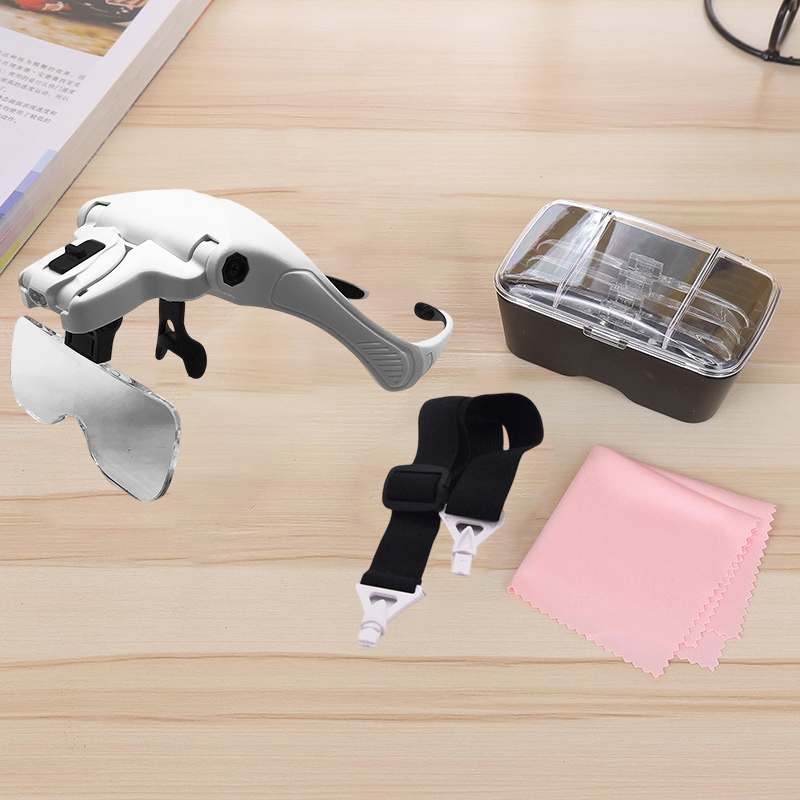 5 Lens Adjustable Magnifier Ey - Eyelash Extension With Glasses ulasan dan harga