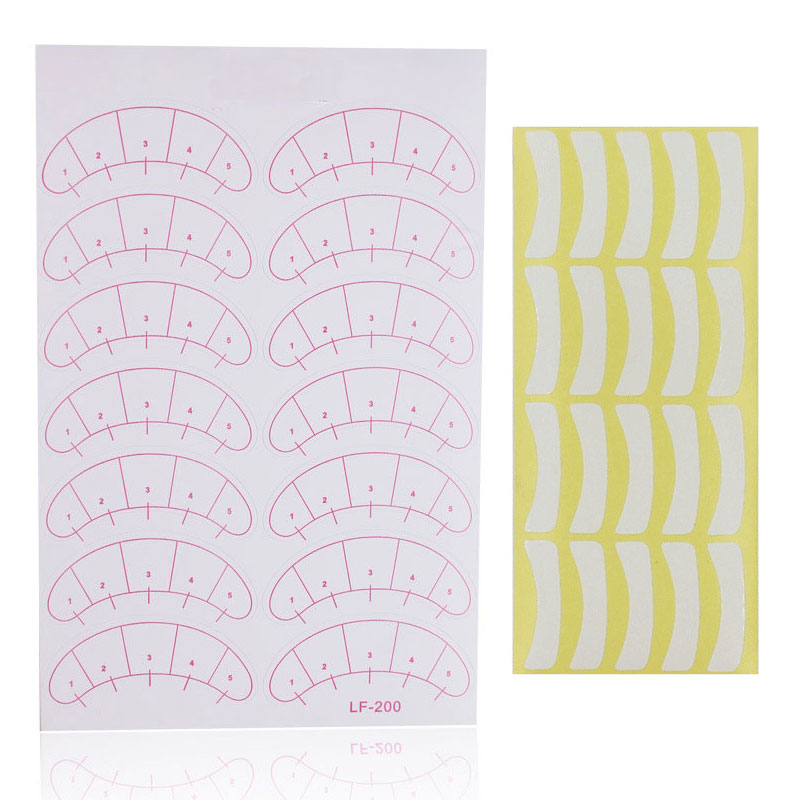 Eyelash Extension Paper Patche - Lash Mapping Sticker ulasan dan harga