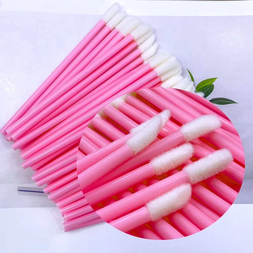 50/500Pcs Disposable Lip Brush - Eyelash Extension Eyeliner ulasan dan harga