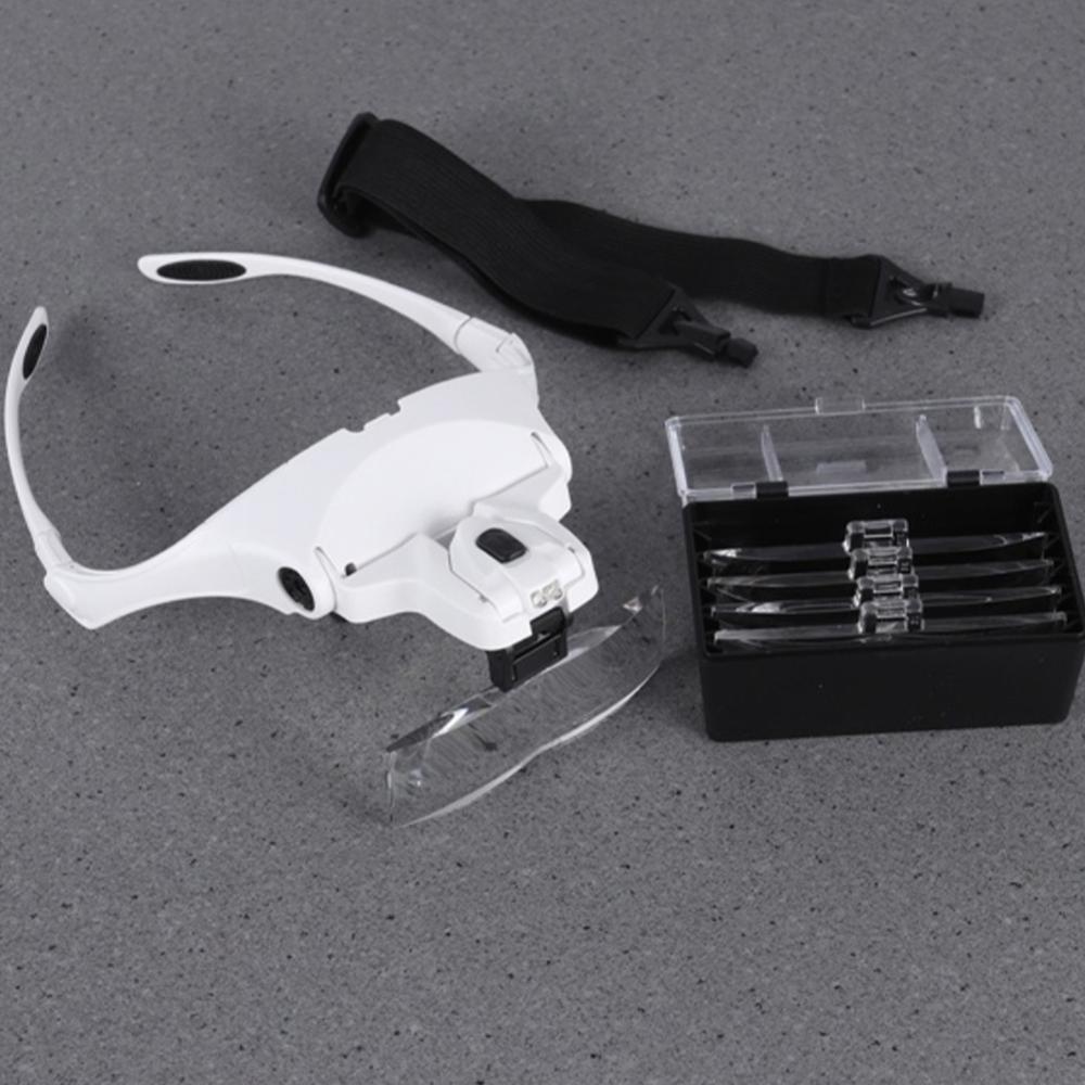 5 Lens Adjustable Magnifier Ey - Eyelash Extension With Glasses ulasan dan harga
