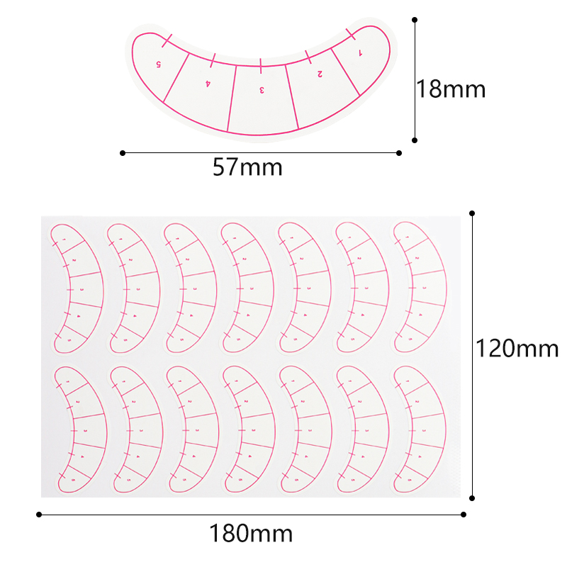 70 Pairs Eyelash Mapping Stick - Lash Mapping Sticker ulasan dan harga