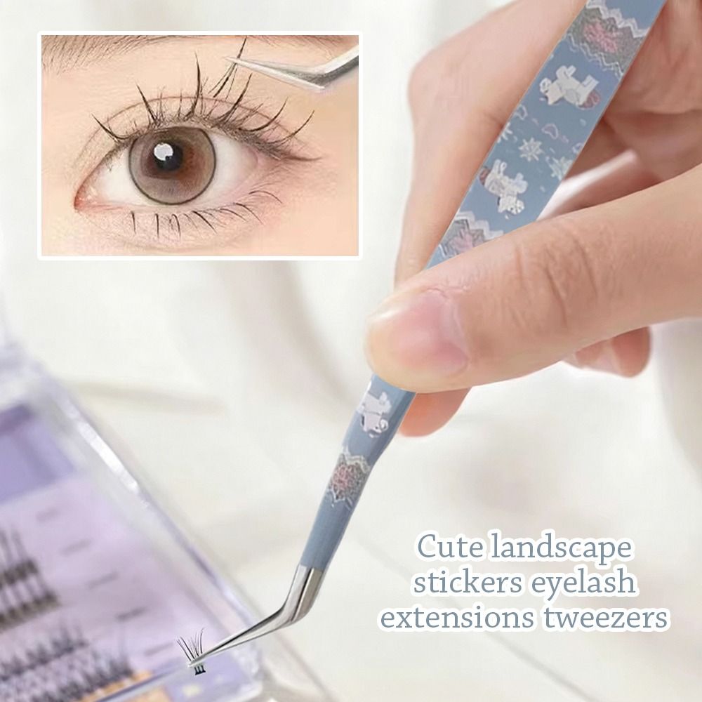 Stainless Steel Curved Sticker - Lash Mapping Sticker ulasan dan harga