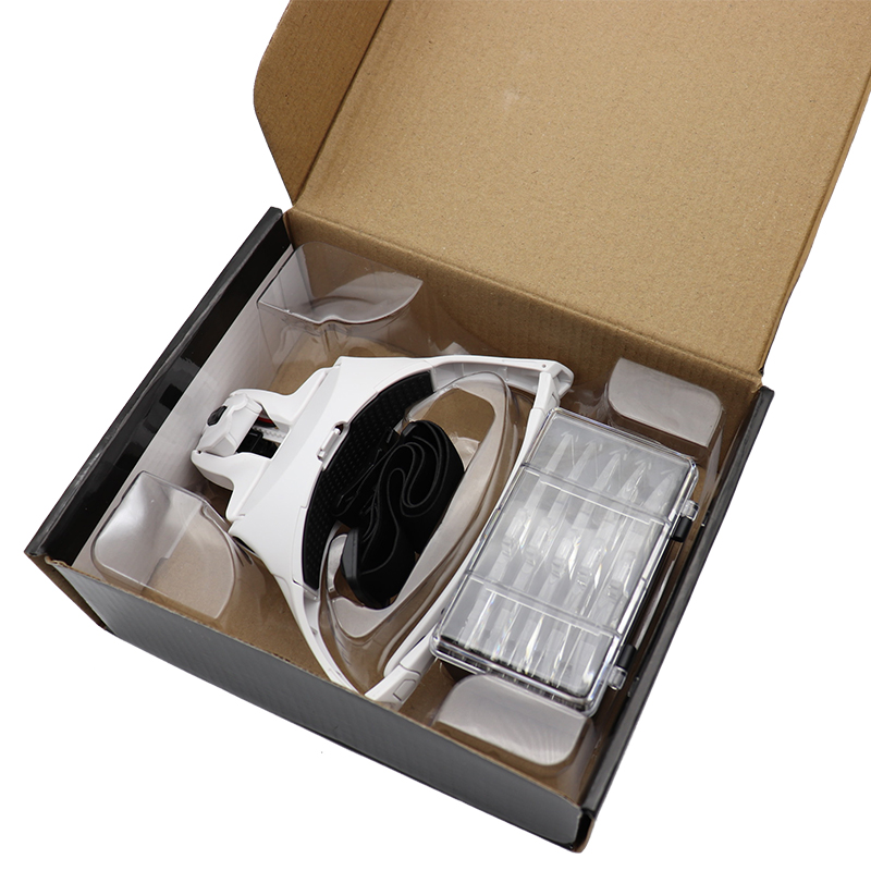 5 Lens Magnifying Glasses LED  - Eyelash Extension With Glasses ulasan dan harga