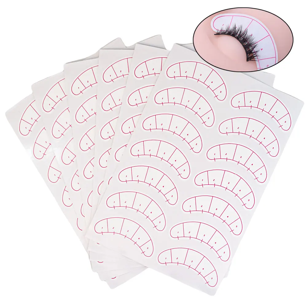 Wholesale Paper Patches 3D Eye - Lash Mapping Sticker ulasan dan harga