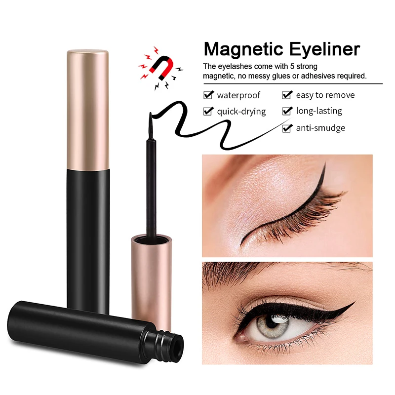 1/2Pcs Black Magnetic Eyeliner - Eyelash Extension Eyeliner ulasan dan harga