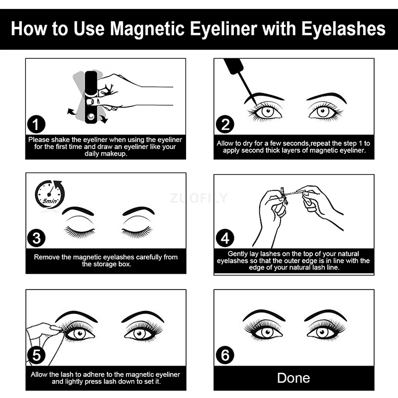 1/2Pcs Black Magnetic Eyeliner - Eyelash Extension Eyeliner ulasan dan harga